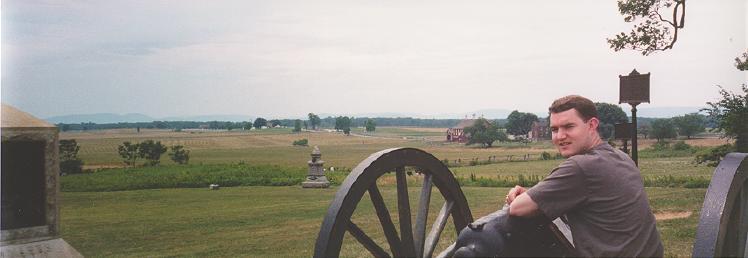 Sean at Gettysburg